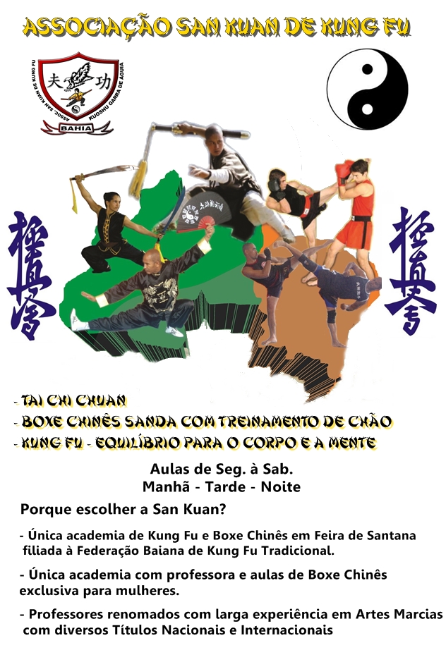 ASSOCIAO SAN KUAN DE KUNG FU - ACADEMIA no Centro de Feira de Santana