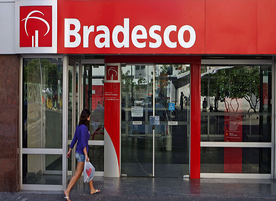 Fachada de uma agncia Bradesco