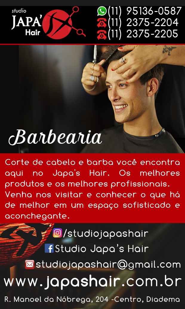 Studio Japa's Hair - Barbearias em Diadema, Centro