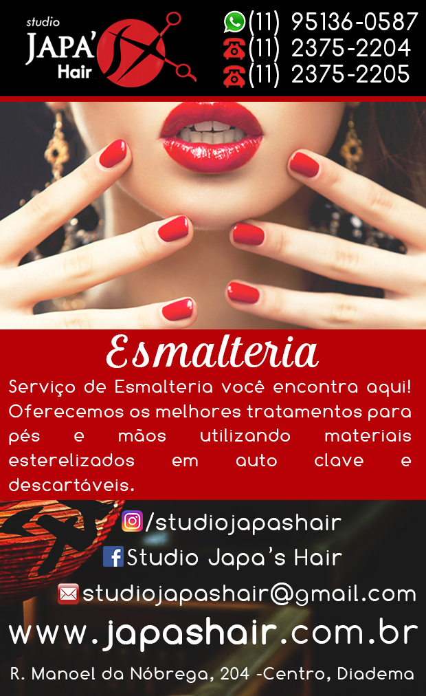Studio Japa's Hair - Manicure e Pedicure em Diadema, Piraporinha