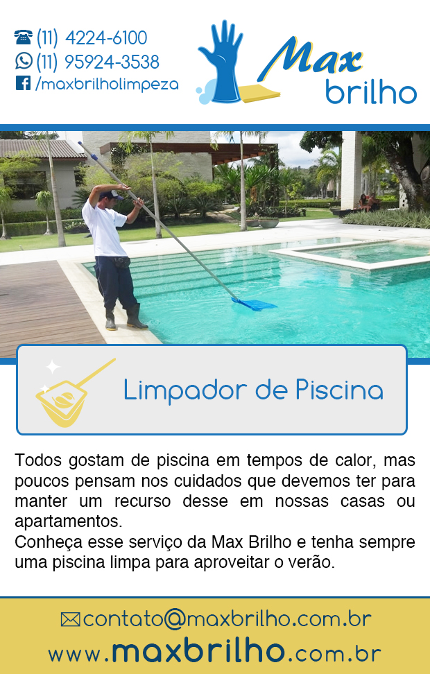 Max Brilho - Limpeza de Piscinas em So Caetano do Sul, Jardim So Caetano