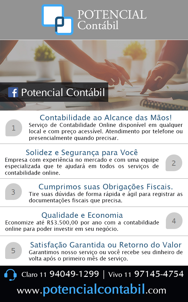 Potencial Contbil - Contabilidade Empresarial em Diadema, Canhema