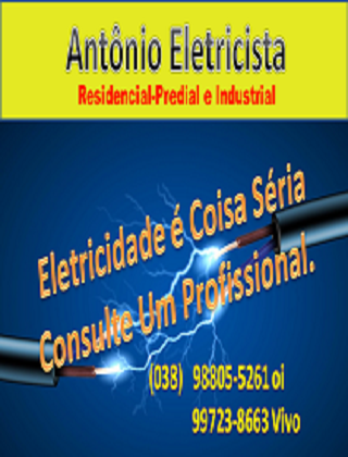 Eletrisita, antonio Eletricista, padro cemig, eletricista residencial,eletricista industrial, instalao de interfones e telefones