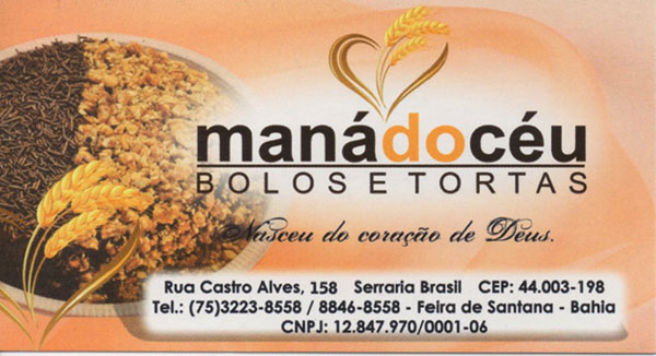 BOLOS E TORTAS - MAN DO CU EM FEIRA DE SANTANA