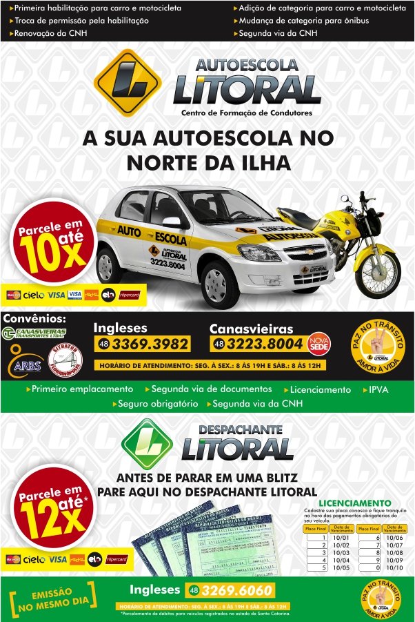 Litoral, autoescola em ingleses, norte da ilha, florianopolis, auto escola, cfc, primeira habilitao