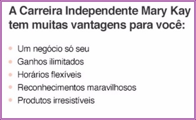 Se voc reside na Avenida Paralela e gostaria de adquirir produtos da Mary Kay, o passo mais lgico  procurar por uma consultora de beleza independente MAry Kay na Paralela Salvador. Ela estr apta a lhe apresentar todos os produtos disponveis com valores, bem como, a oportunidade de trabalho que a Mary Kay oferece.  Sabrina de Souza Borges  uma consultora de beleza independente Mary Kay na Paralela Salvador e, portanto, a pessoa ideal para ser a sua assessora pessoal, sua conexo com a Mary Kay.  Seja o que for que voc desejar, mantenha contato com Sabrina de Souza Borges e desfrute de tudo de bom que a Mary Kay tem a lhe oferecer!